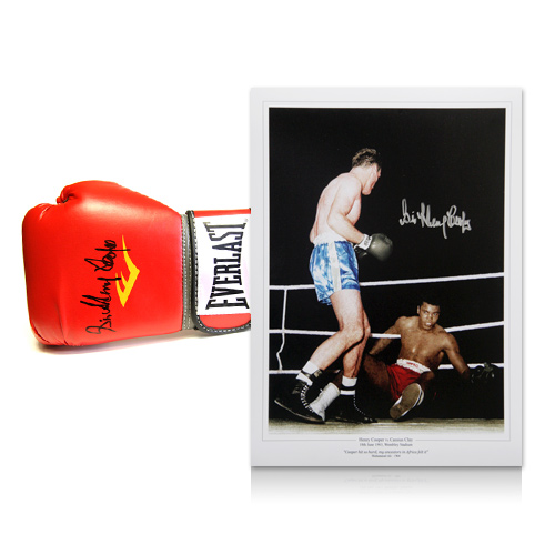 Sir Henry Cooper signed memorabilia