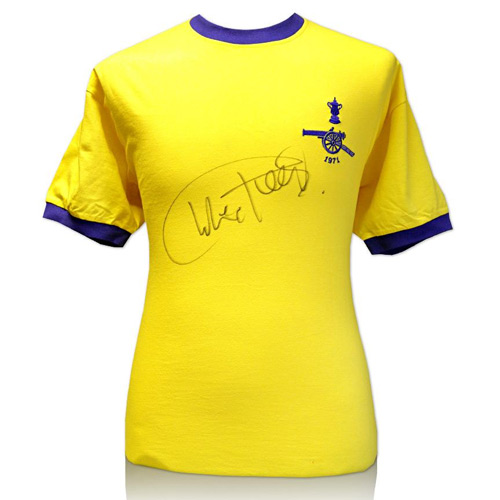 Charlie George signed Arsenal shirt