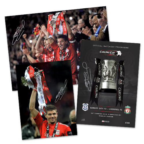 Steven Gerrard Signed Football Memorabilia