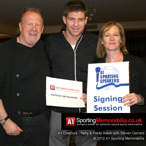 Terry & Freda Baker with Steven Gerrard 