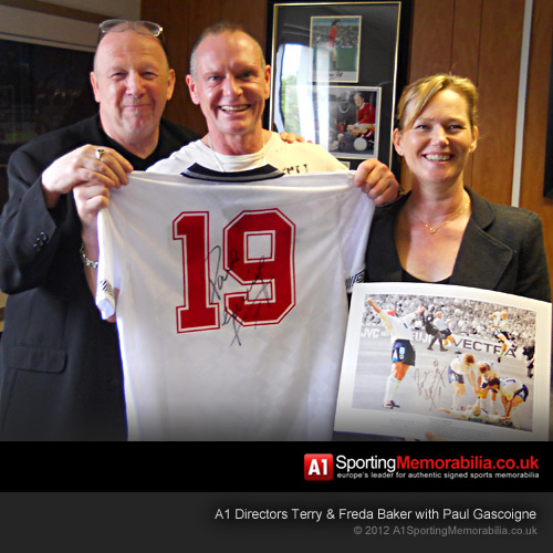 Terry & Freda Baker with Paul Gascoigne
