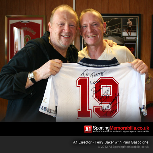 Terry Baker with Paul Gascoigne