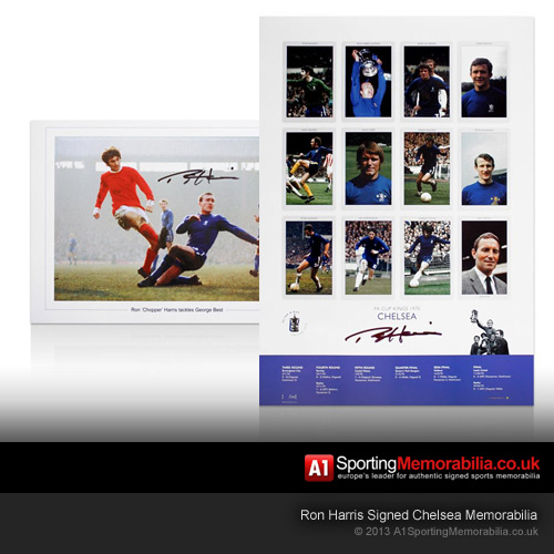 Ron Harris Signed Chelsea Memorabilia