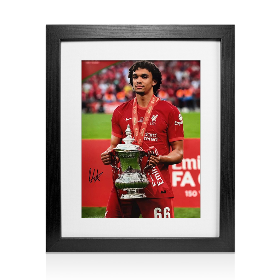 Framed Trent Alexander-Arnold Signed Liverpool Photo - FA Cup