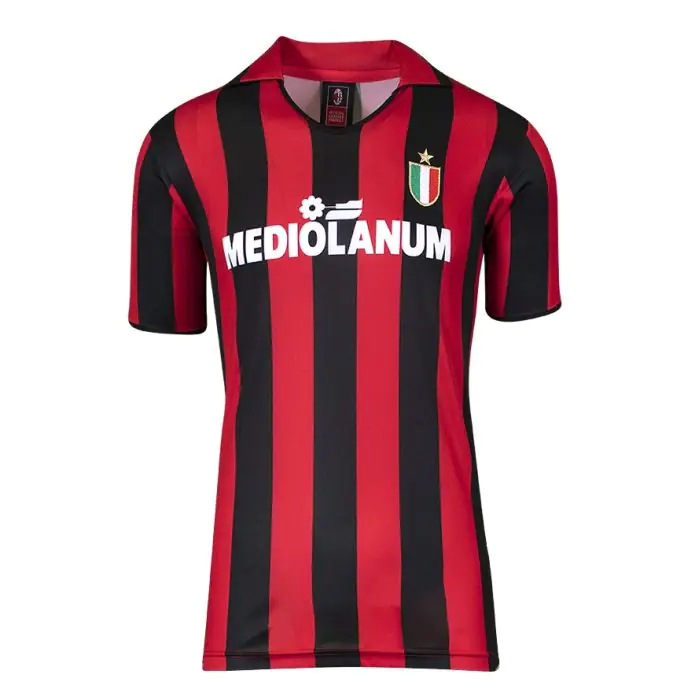 Marco van Basten Signed AC Milan Shirt: Home, 1988-89 - Genuine