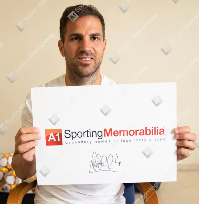 Cesc Fabregas Signed Arsenal Photo - Celebration - Genuine Signed