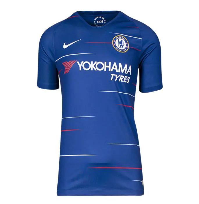 Cesc Fabregas Signed Chelsea Shirt - 2018-19, Number 4 - Genuine