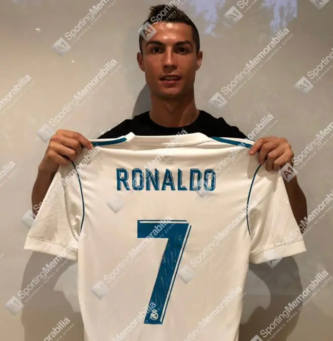 Cristiano Ronaldo Signed Real Madrid 2017/18 Shirt - Number 7 Fan