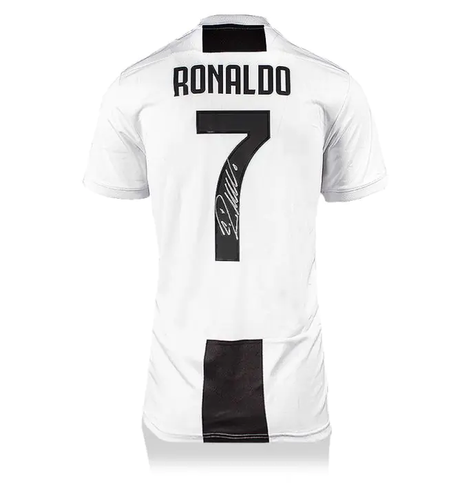 Framed Cristiano Ronaldo Signed Juventus Shirt - 2018-2019, Home