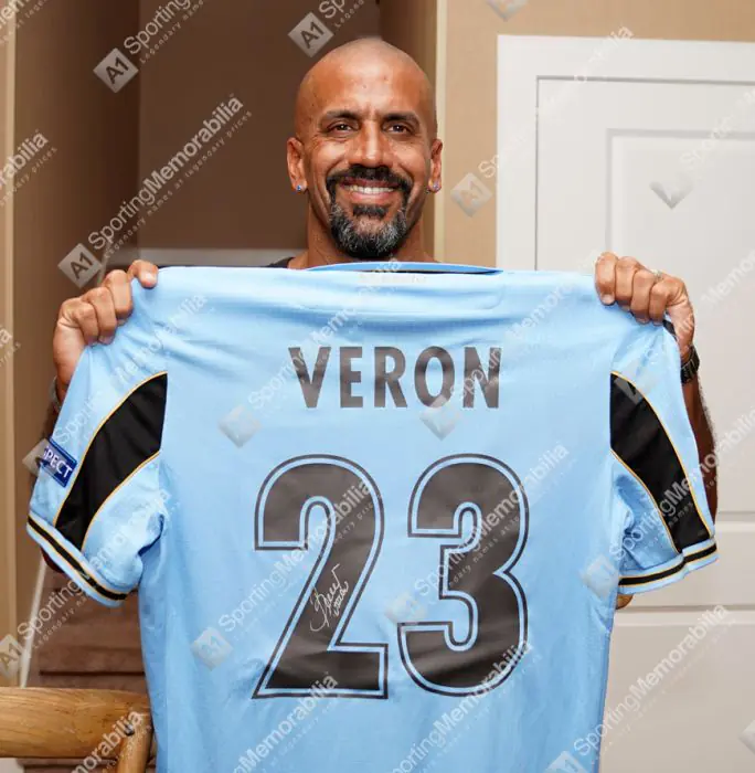 Juan Sebastian Veron Signed Lazio Shirt: Home, 2020-21 - Genuine