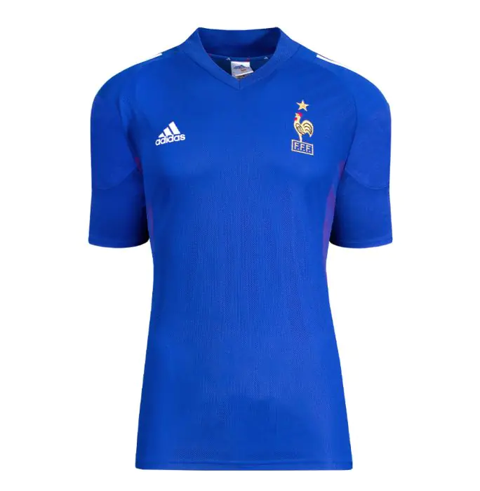 ウェア France 2002 Player ssue Makelele Singed Claude Makelele Signed France Shirt: Home, 2002-03 - Genuine