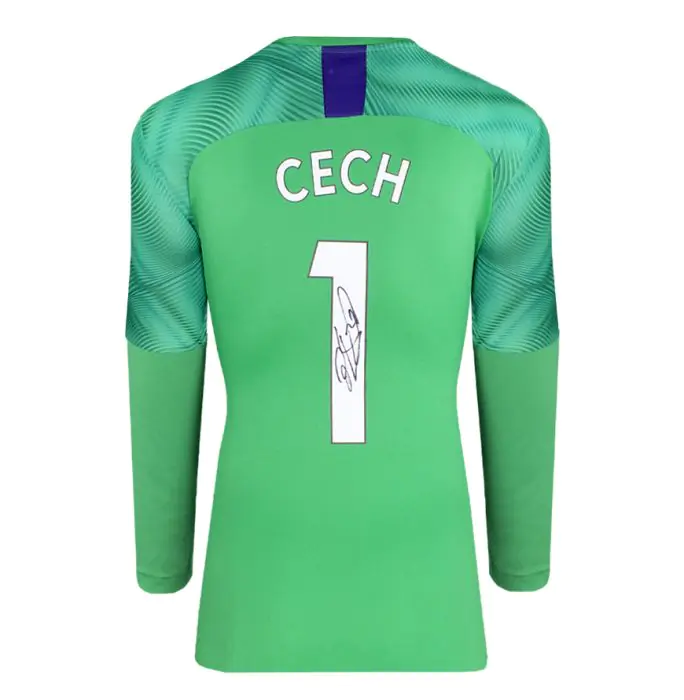 Framed Petr Cech Signed Puma Goalkeeper Shirt - Premium - Genuine