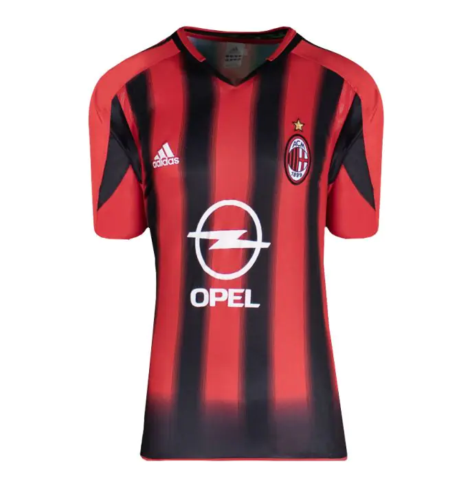 Hernan Crespo Signed AC Milan Shirt: Home, 2004-05 - Genuine