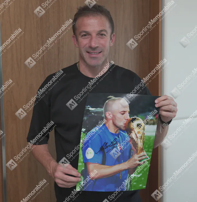 Affiche Autographiée Alessandro Del Piero A4 - Photo Signée Premium Pour Fans De Football Italie
