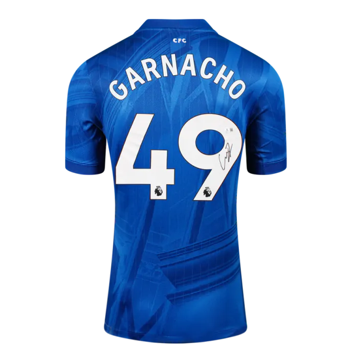 Framed Alejandro Garnacho Signed Chelsea Shirt: Home, 2025-26