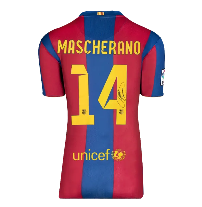 Mascherano Signed Barcelona Shirt | A1 Memorabilia - Genuine