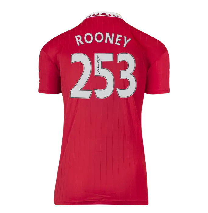Wayne Rooney Signed Man Utd Shirt | 253 Goals Edition - Genuine