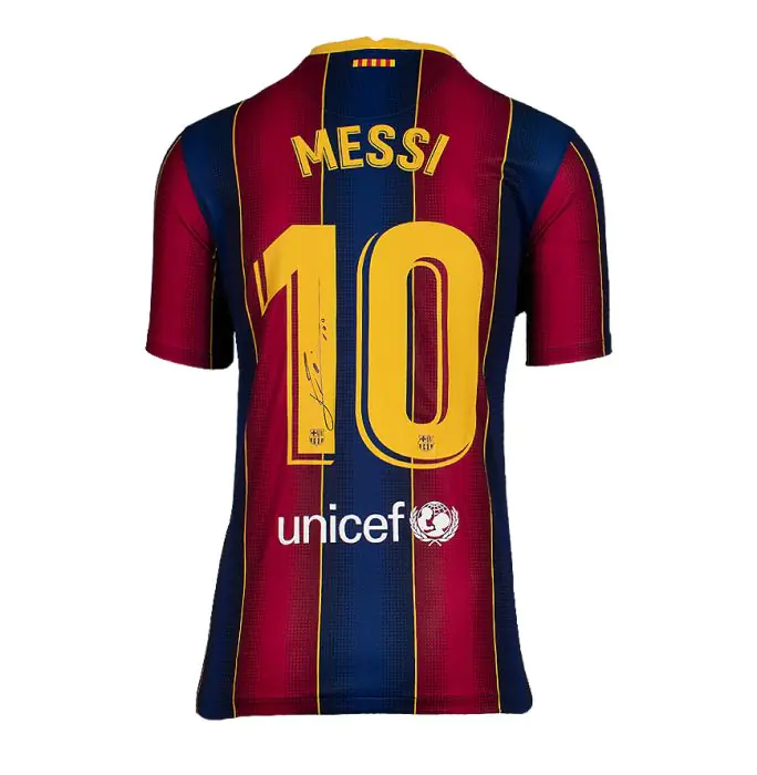 Framed Lionel Messi Official FC Barcelona Signed Shirt - 2020-2021