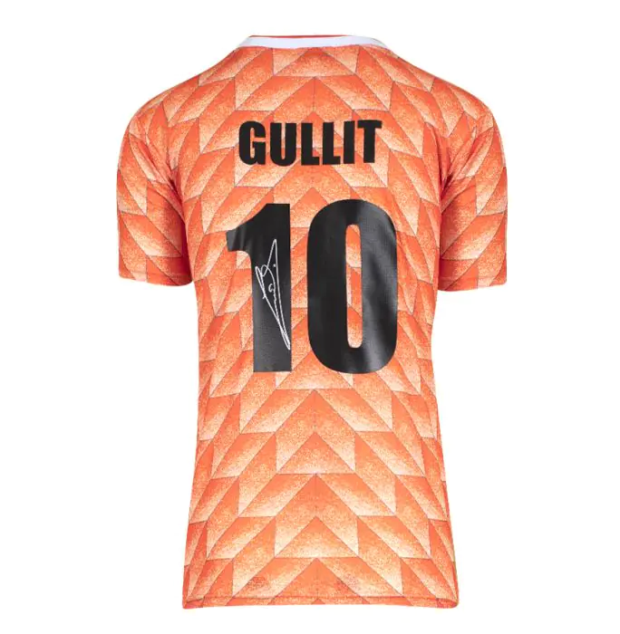 Ruud Gullit Signed Netherlands Shirt - 1988, Home, Number 10