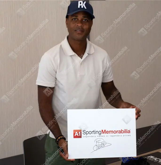 Patrick Kluivert Signed Ajax Shirt - 2020-21, Number 9 - Genuine