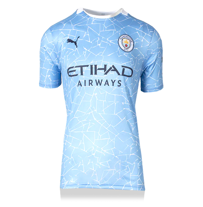Vincent Kompany Signed Manchester City Shirt - 2020-21, Number 4