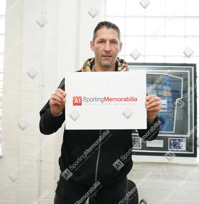 Marco Materazzi Signed Inter Milan Photo: Derby Days - Genuine
