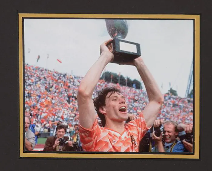 Marco van Basten Signed Netherlands Shirt Number 12 - Premium