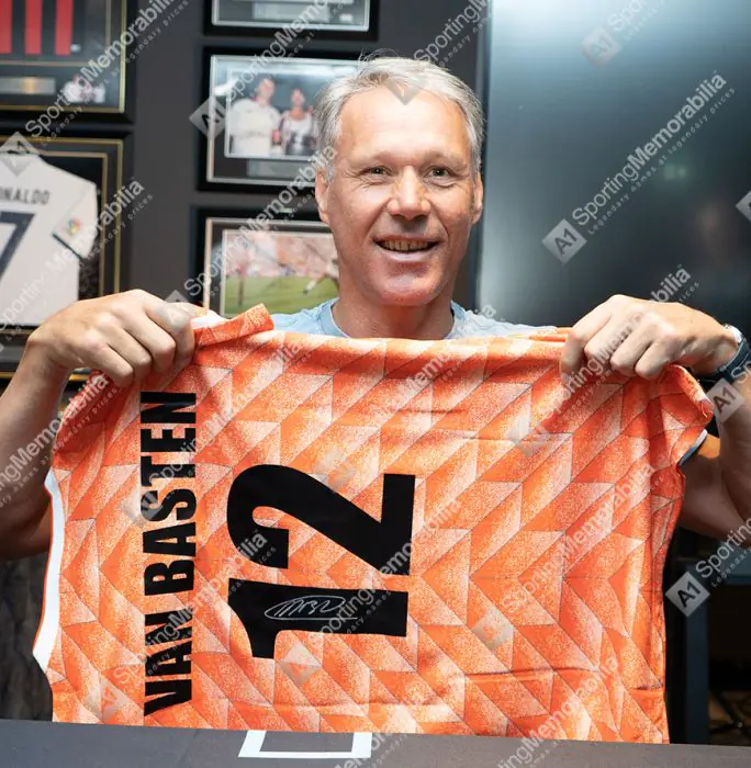 Marco Van Basten Signed Netherlands Shirt - 1988, Number 12
