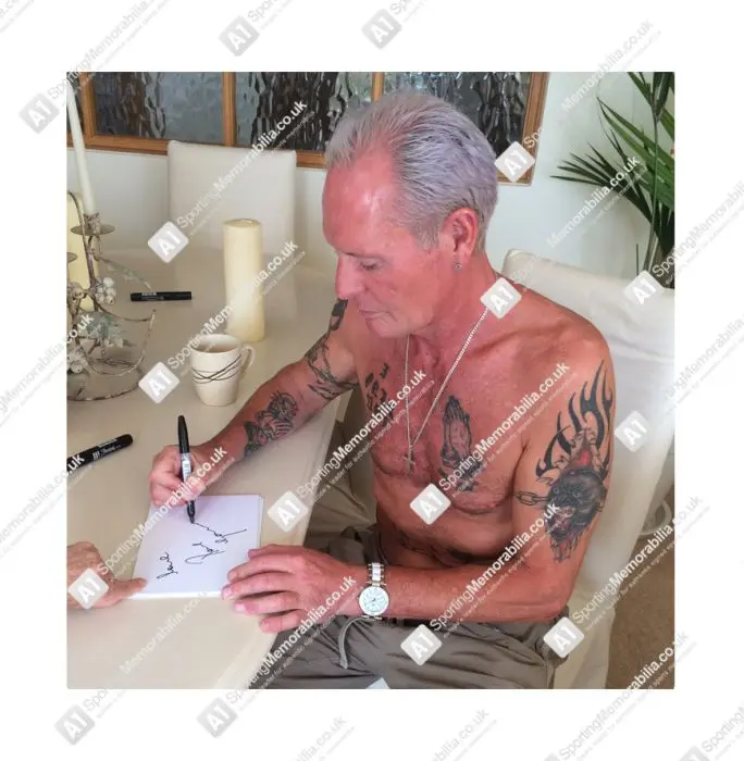 Paul Gascoigne Hand Signed Card - Love Gazza - Genuine Signed