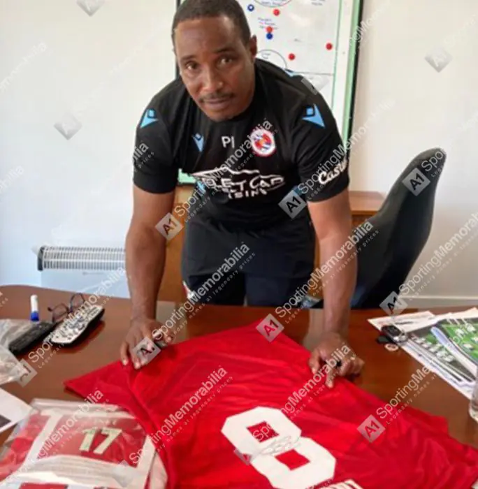 Framed Paul Ince Signed Manchester United Shirt - 1996, Number 8