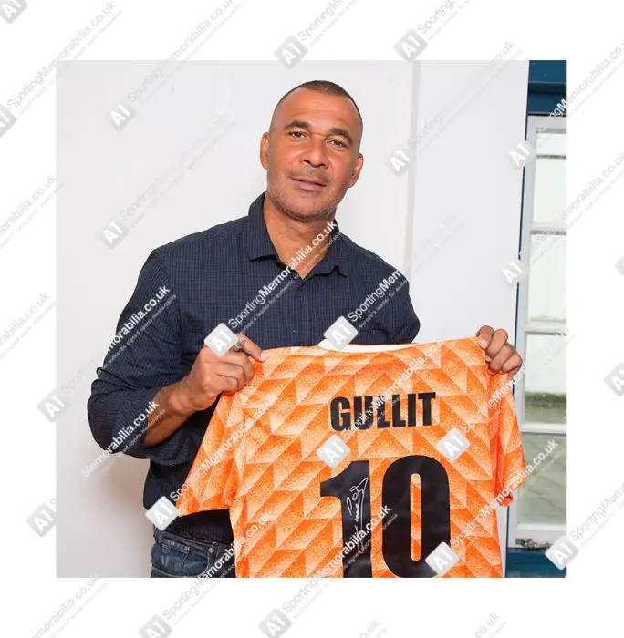 Ruud Gullit Signed Netherlands Shirt - Number 10 - Genuine Signed