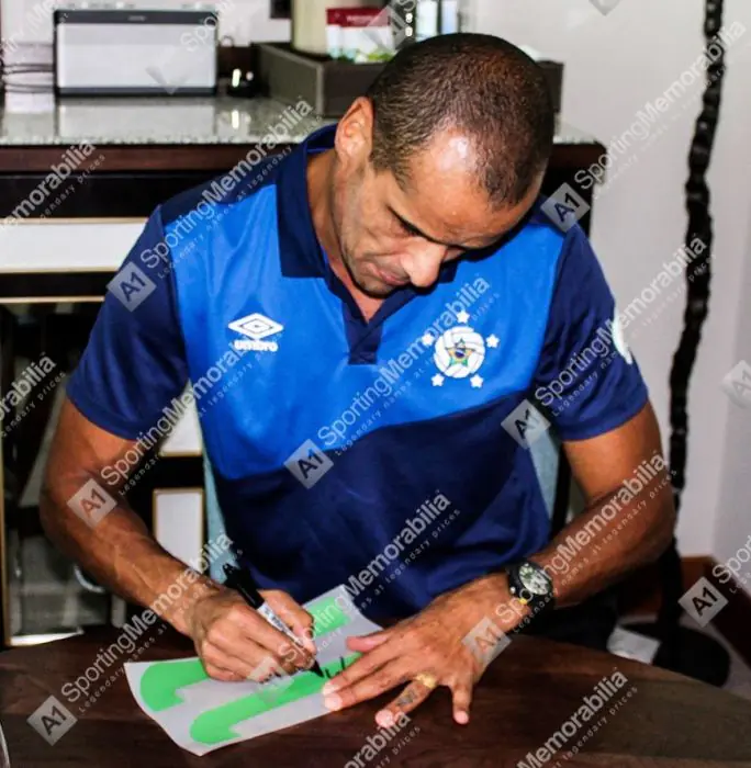 Rivaldo Signed Brazil Shirt - Retro, Number 10 - Genuine Signed