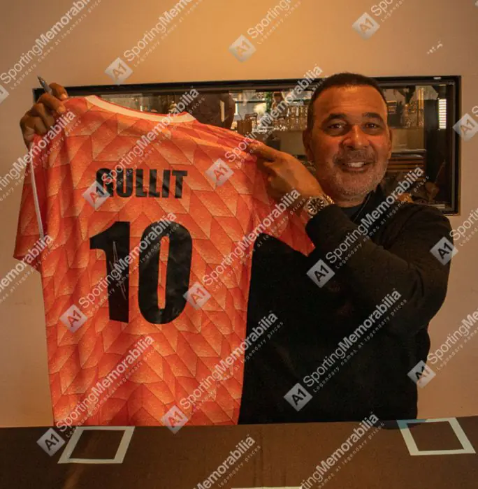 Ruud Gullit Signed Netherlands Shirt - 1988, Home, Number 10