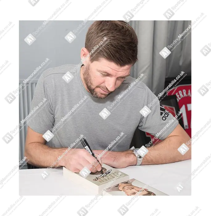 Steven Gerrard Signed Autobiography Book Paperback - My Story