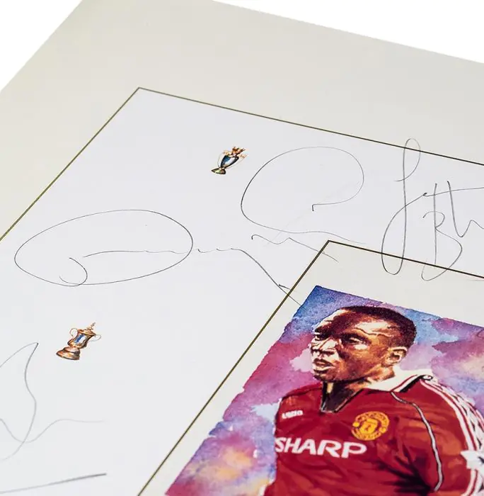Multi Signed Manchester United Artwork Print - The Ferguson Years