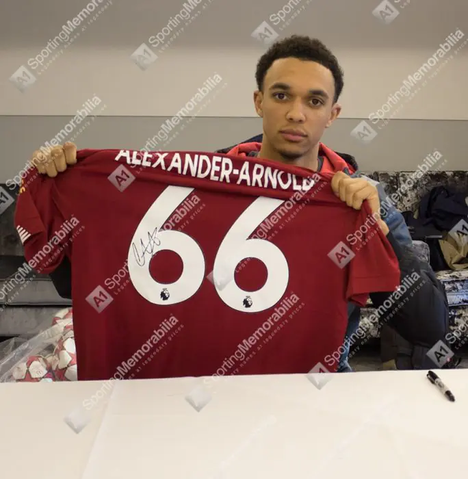 PRE-FRAMED Trent Alexander-Arnold Signed Liverpool 2019/20 Shirt