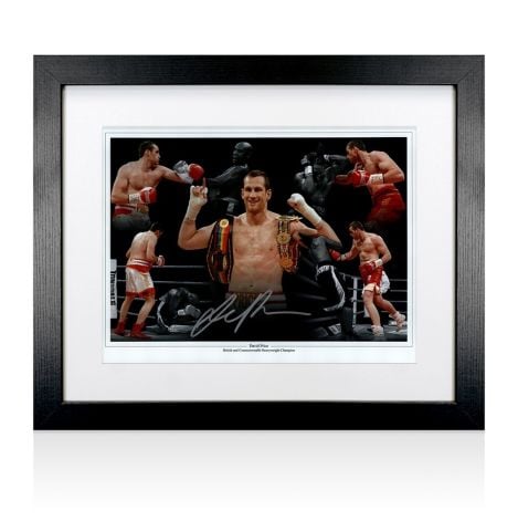 Framed David Price Signed Photo - British Heavyweight Champion Montage
