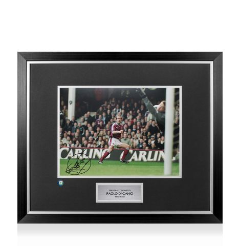 Premium Framed Paolo Di Canio Signed West Ham Photo: Italian Magic