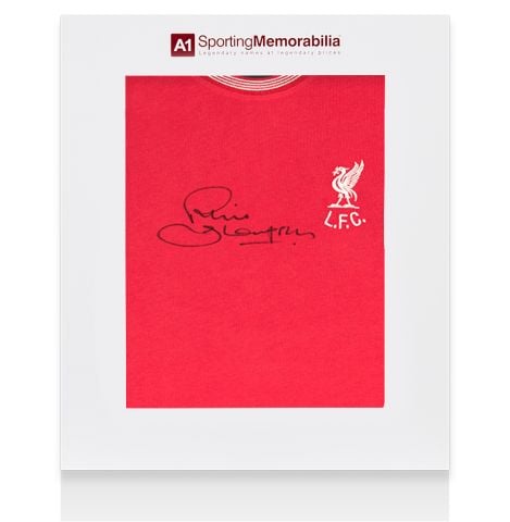Phil Thompson Signed Liverpool Shirt - Shankly Tee - Gift Box