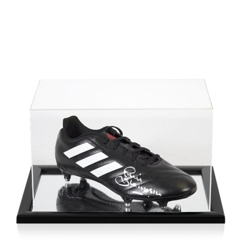 Phil Thompson Signed Football Boot - Adidas - In Acrylic Display Case