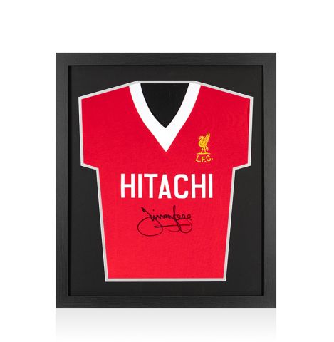 Framed Jimmy Case Signed Liverpool Shirt - 1978 - Compact