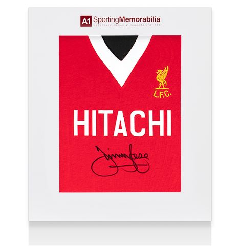 Jimmy Case Signed Liverpool Shirt - 1978 - Gift Box