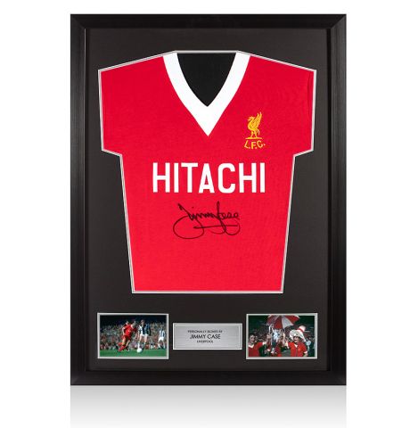 Framed Jimmy Case Signed Liverpool Shirt - 1978