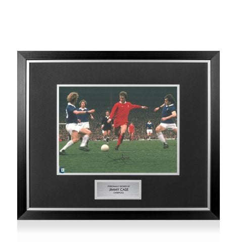 Premium Framed Jimmy Case Signed Liverpool Photo - Liverpool Legend