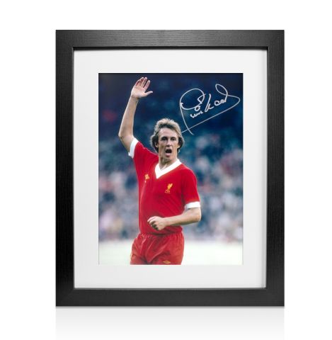 Framed Phil Neal Signed Liverpool Photo - LFC Legend