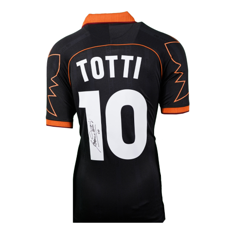 Francesco Totti Back Signed AS Roma 1999-00 Third Shirt