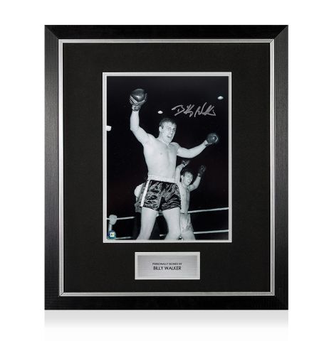 Premium Framed Billy Walker Signed Photo - British Heavyweight Champion