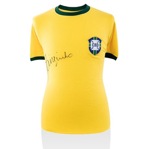 Jairzinho Front Signed Brazil Shirt