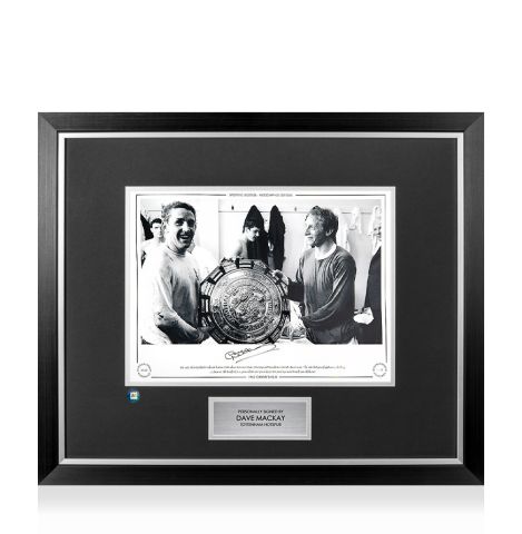 Premium Framed Dave Mackay Signed Tottenham Hotspur Photo - 1967 Charity Shield