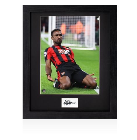 Framed Jermaine Defoe Signed Card - Bournemouth